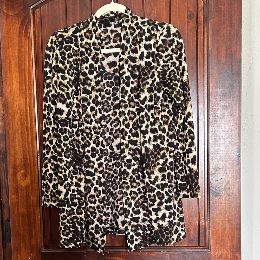 Leopard Print lightweight cardigan jacket